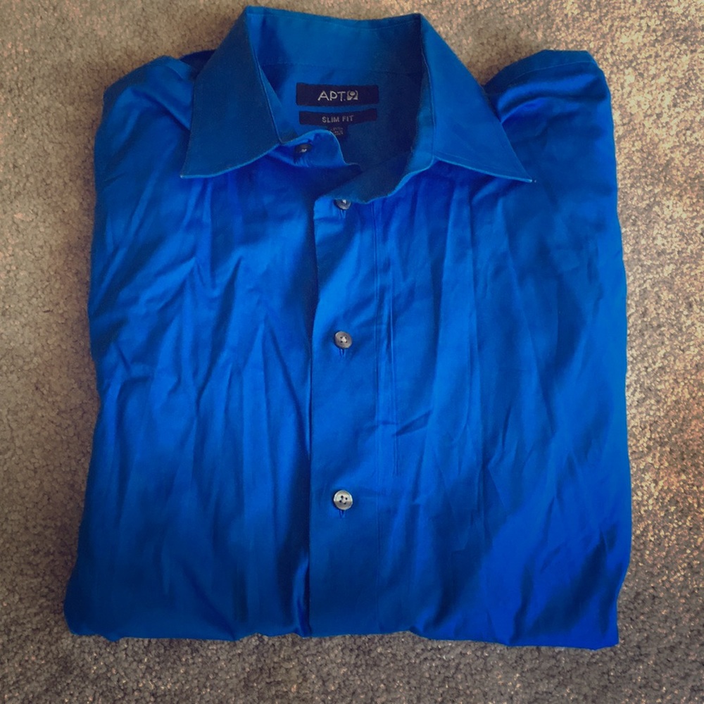 Apt. 9 Blue Men’s Slim Fit Dress Shirt